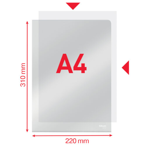 55270_iu_02.jpg Ofertówki krystaliczne Esselte, A4, sztywne, 150 mic., przezroczysty
