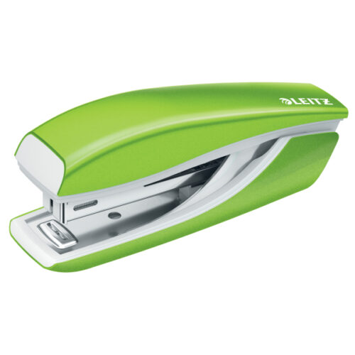 Zszywacz Mini metalowy Leitz WOW, zielony, 10 lat gwarancji, 10 kartek