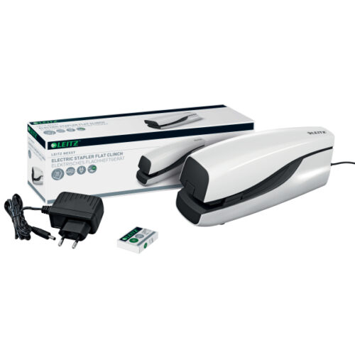 55331001_n_06.jpg Zszywacz elektryczny Leitz Nexxt Series, na zasilacz, biały, 3 lata gwarancji, do 20 kartek