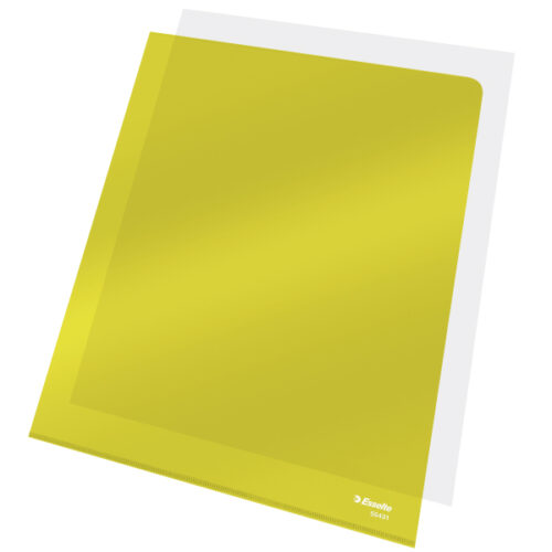 55431_05.jpg Ofertówki krystaliczne Esselte, A4, sztywne, 150 mic., żółty