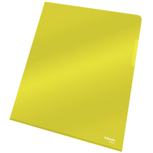 55431_iu_01.jpg Ofertówki krystaliczne Esselte, A4, sztywne, 150 mic., żółty