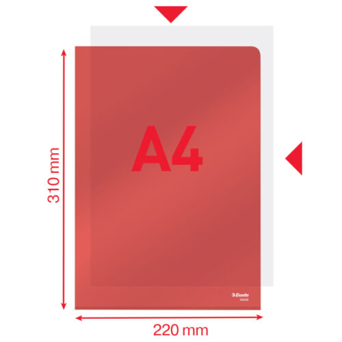 55433_iu_02.jpg Ofertówki krystaliczne Esselte, A4, sztywne, 150 mic., czerwony