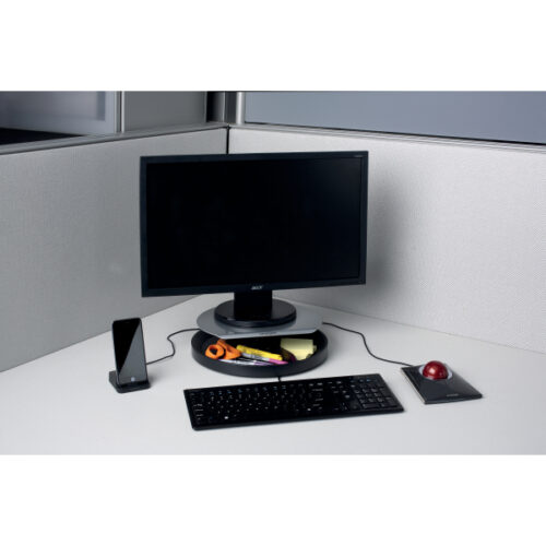 60049EU_05.jpg Obrotowa podstawka Kensington SmartFit™ Spin2 pod monitor, szara