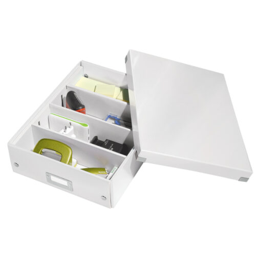 60580001_06.jpg Pudło z przegródkami Leitz WOW C&S, średnie, białe
