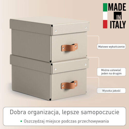 61470012_n_06.jpg Pudełko do przechowywania Leitz Puro z pokrywką, małe, 7 l, z tektury w 100% z recyklingu, 2 szt., beżowe
