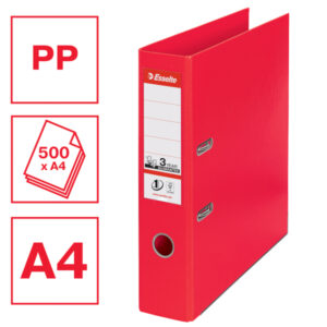 Segregator Esselte Vivida No.1, A4, szer. 75 mm, czerwony