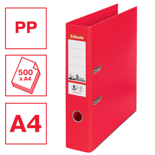 624068_01.jpg Segregator Esselte Vivida No.1, A4, szer. 75 mm, czerwony