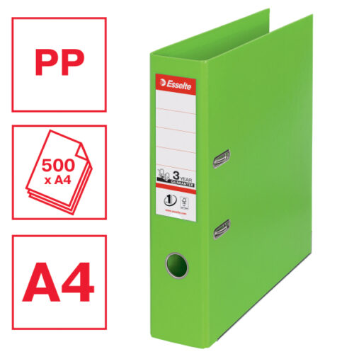 624069_01.jpg Segregator Esselte Vivida No.1, A4, szer. 75 mm, zielony