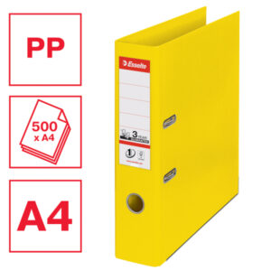 Segregator Esselte Vivida No.1, A4, szer. 75 mm, żółty