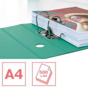 Segregator Esselte Colour'Breeze, z polyfoamu A4, 82 mm, zielony