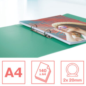 Segregator ringowy Esselte Colour'Breeze, 2 RR, 25 mm, zielony