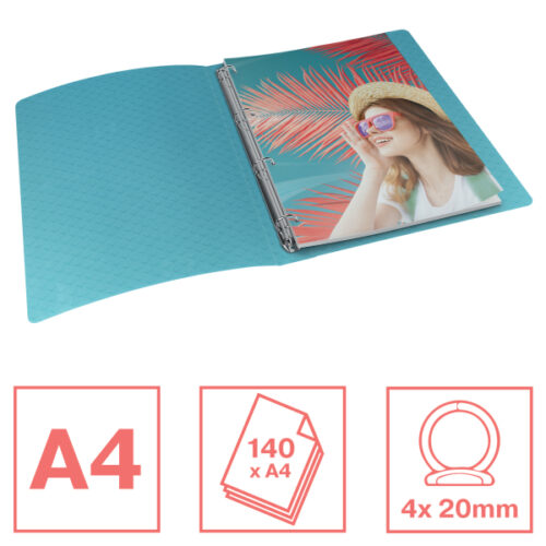626247_01.jpg Segregator ringowy Esselte Colour'Breeze, 4 RR, 25 mm, niebieski