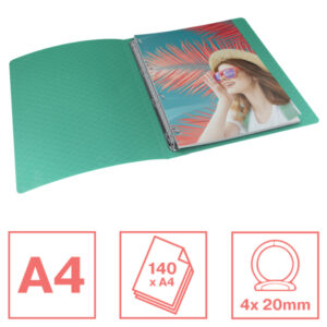 Segregator ringowy Esselte Colour'Breeze, 4 RR, 25 mm, zielony