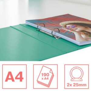Segregator ringowy Esselte Colour'Breeze, 2 ringi, zielony