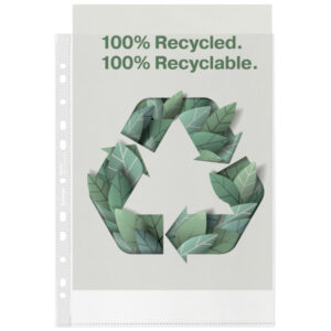 Koszulki groszkowe Esselte Recycled Premium, A4, PP 70 mic.