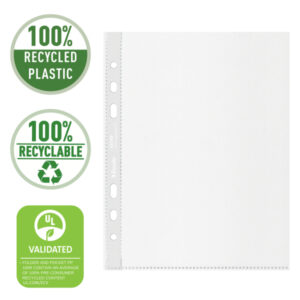 Koszulki groszkowe Esselte Recycled Premium, A5, PP 70 mic.