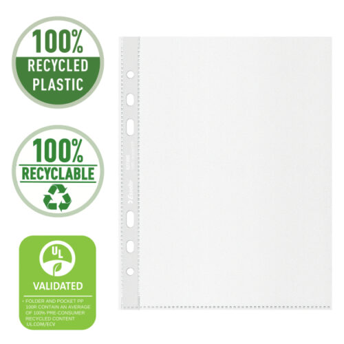 627495_01.jpg Koszulki groszkowe Esselte Recycled Premium, A5, PP 70 mic.