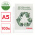 Koszulki groszkowe Esselte Recycled Premium, A5, PP 70 mic.