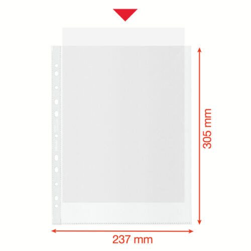627504_05.jpg Koszulki groszkowe Esselte Recycled Premium, A4 Maxi, PP 100 mic.