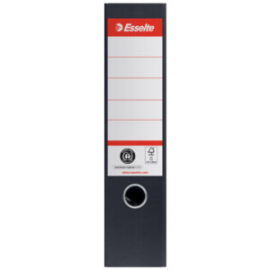 Segregator Esselte No.1, karton w 100% z recyklingu, A4, szer. 75 mm, czarny