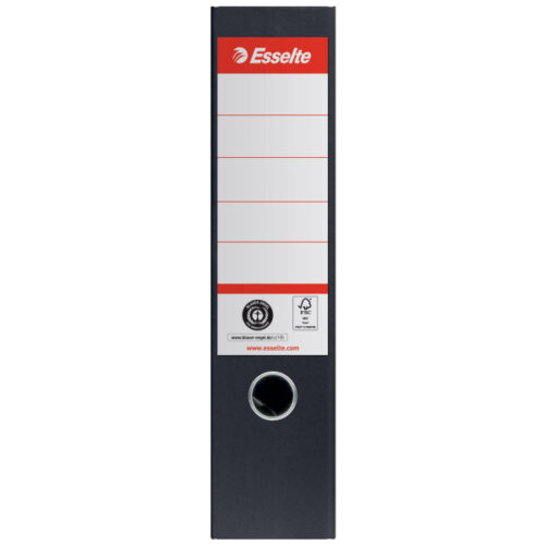 627569_01.jpg Segregator Esselte No.1, karton w 100% z recyklingu, A4, szer. 75 mm, czarny