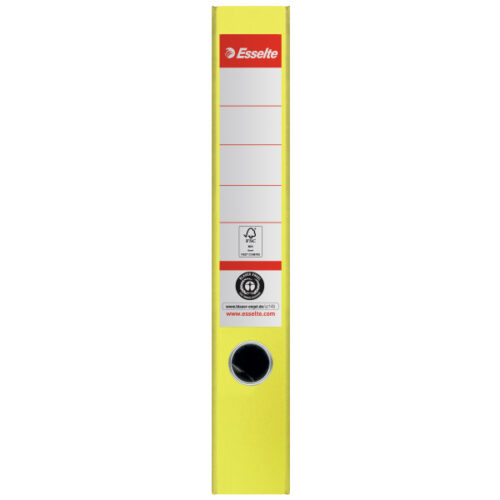 627573_01.jpg Segregator Esselte No.1, karton w 100% z recyklingu, A4, szer. 50 mm, żółty