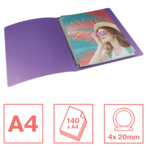 Segregator ringowy Esselte Colour'Breeze, 4 RR, 25 mm, lawendowy