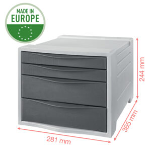 Pojemnik z szufladami Esselte Colour'Breeze, lawendowy