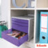 Pojemnik z szufladami Esselte Colour'Breeze, lawendowy