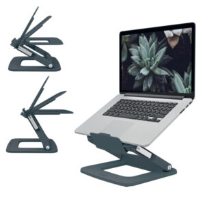Podstawka pod laptopa Leitz Ergo, 80% plastiku z recyklingu, szara