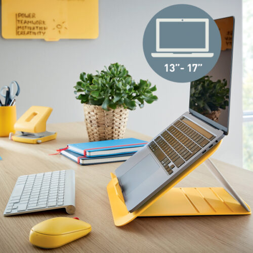 64260019_01.jpg Podstawka pod laptopa Leitz Ergo Cosy, 80% plastiku z recyklingu, żółta