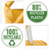 Podstawka pod laptopa Leitz Ergo Cosy, 80% plastiku z recyklingu, żółta