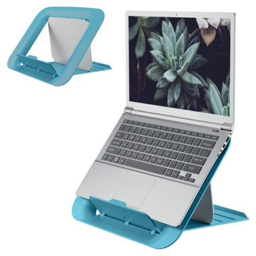 64260061.jpg Podstawka pod laptopa Leitz Ergo Cosy, 80% plastiku z recyklingu, niebieska