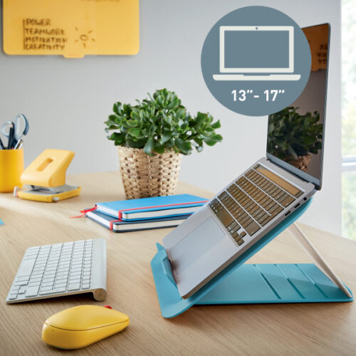 64260061_01.jpg Podstawka pod laptopa Leitz Ergo Cosy, 80% plastiku z recyklingu, niebieska