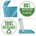Podstawka pod laptopa Leitz Ergo Cosy, 80% plastiku z recyklingu, niebieska