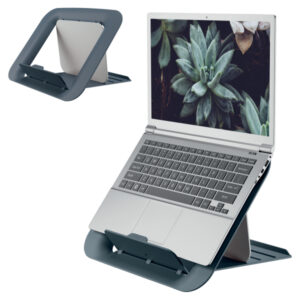 Podstawka pod laptopa Leitz Ergo Cosy, 80% plastiku z recyklingu, szara