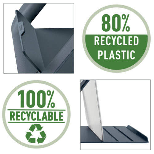 64260089_02.jpg Podstawka pod laptopa Leitz Ergo Cosy, 80% plastiku z recyklingu, szara