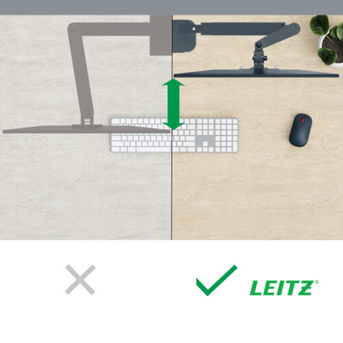 64890089_02.jpg Pojedyncze ramię Leitz Ergo do monitora, ciemnoszare