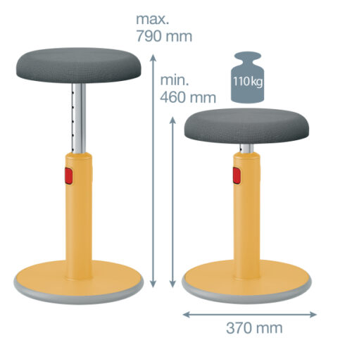 65180019_07.jpg Ergonomiczny stołek Leitz Ergo Cosy, żółty