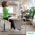 Ergonomiczny stołek Leitz Ergo Cosy, żółty