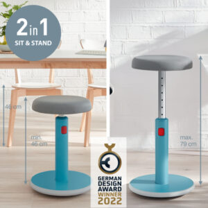 Ergonomiczny stołek Leitz Ergo Cosy, niebieski