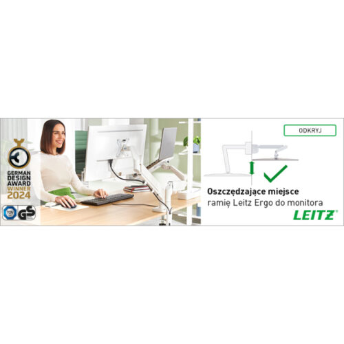 65370085_n_03.jpg Podwójne ramię Leitz Ergo do monitora, jasnoszare