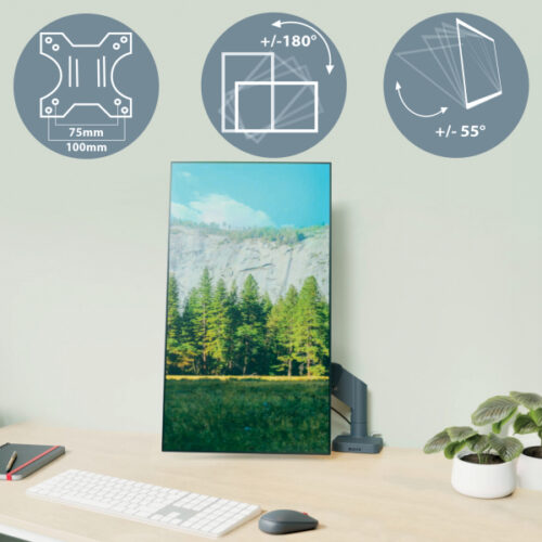 65380089_05.jpg Podwójne ramię Leitz Ergo do monitora i laptopa, ciemnoszare