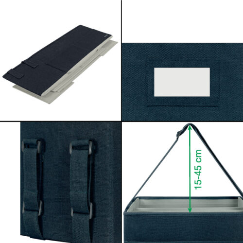 65760089_05.jpg Kompaktowa torba na akcesoria Leitz Fabric, do pracy przy „gorących biurkach”, ciemnoszara
