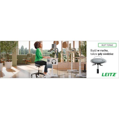 65770095_n_02.jpg Stołek Leitz Ergo Active z wygodnym siedziskiem do balansowania, na kółkach
