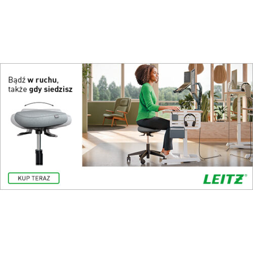 65770095_n_05.jpg Stołek Leitz Ergo Active z wygodnym siedziskiem do balansowania, na kółkach