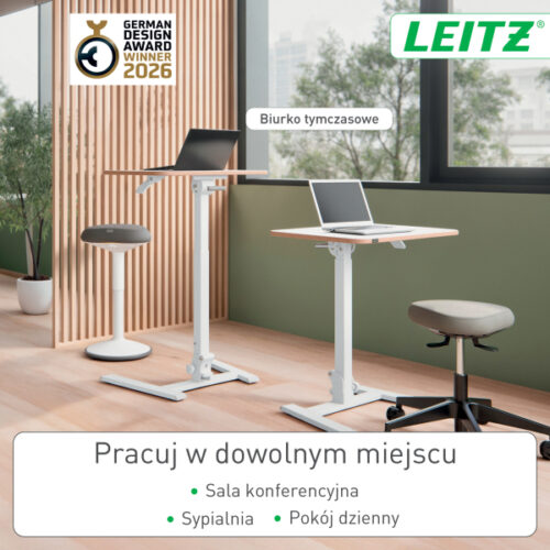 65880001_n_03.jpg Małe składane biurko Leitz Ergo do pracy w pozycji siedzącej i stojącej, białe