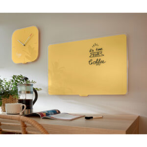 Szklana tablica magnetyczna Leitz Cosy 80x60cm, żółta