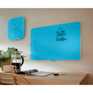 Szklana tablica magnetyczna Leitz Cosy 80x60cm, niebieska