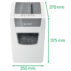 Niszczarka Leitz IQ Home Office Slim, P4, 10 kartek, 23 l kosz